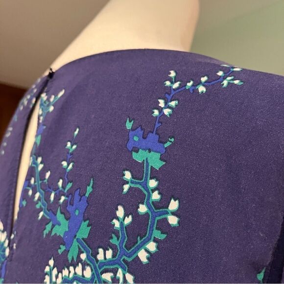 Old Navy paisley print long sleeve knee length fall colors dress size L Large - Picture 9 of 14